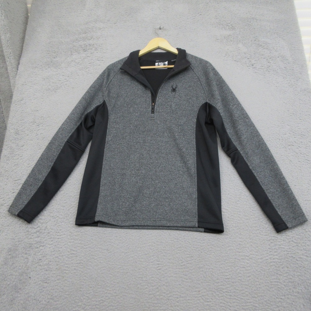Spyder Performance Quarter Zip Pullover Mens L Grey Gorpcore Technical Outdoor